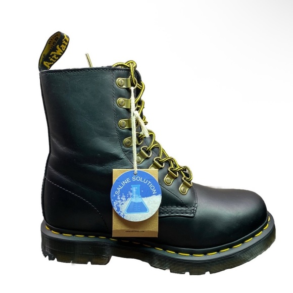 Dr. Martens 1460 Pascal 8 Eyelet Fleece Lined Wintergrip Combat Boots, Black - Picture 7 of 16